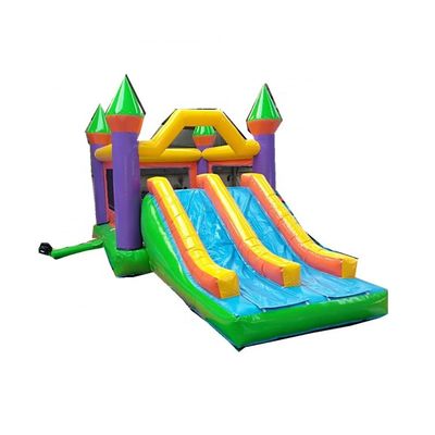 Casa de salto inflável unisex de escorrega dupla Castelo de salto com material de PVC