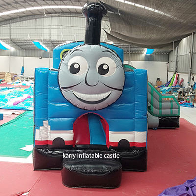 Como imagem Thomas Little Train Castelo de salto com Slide Combinado Castelo Inflavel Com Slide