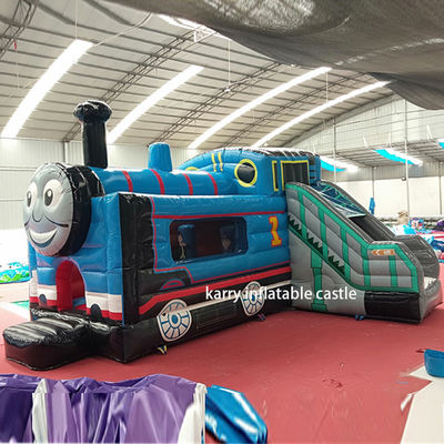 Como imagem Thomas Little Train Castelo de salto com Slide Combinado Castelo Inflavel Com Slide