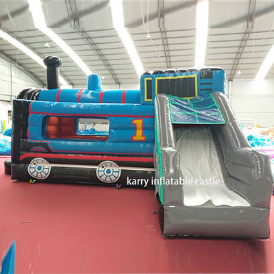 Como imagem Thomas Little Train Castelo de salto com Slide Combinado Castelo Inflavel Com Slide