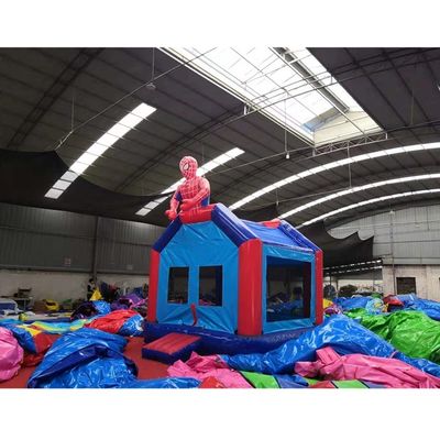 CE Blower Incluído Homem-Aranha Bouncer Inflável Custom Commercial Bounce House