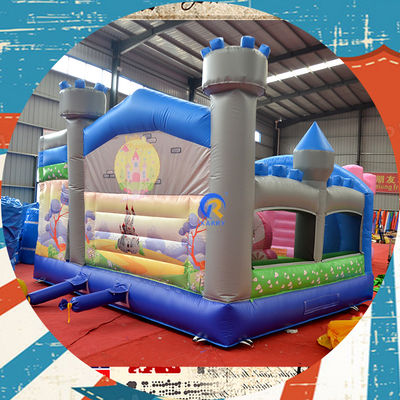Portátil Castelo de Jogos para Crianças Casa de Jogos com Unicórnio e Rainbow Bridge Aluguel de Castelo Bouncy
