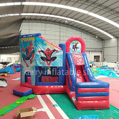 KR-BH610 Casa de salto de cor comercial personalizada com slide e homem-aranha