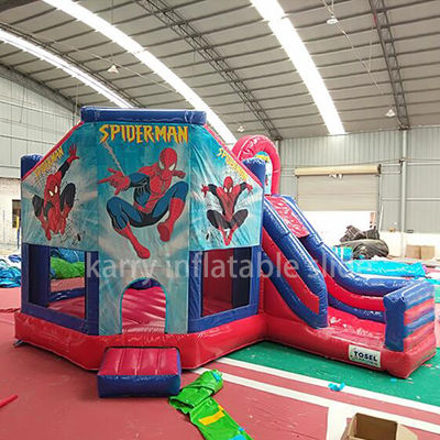 KR-BH610 Casa de salto de cor comercial personalizada com slide e homem-aranha