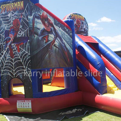 KR-BH610 Casa de salto de cor comercial personalizada com slide e homem-aranha