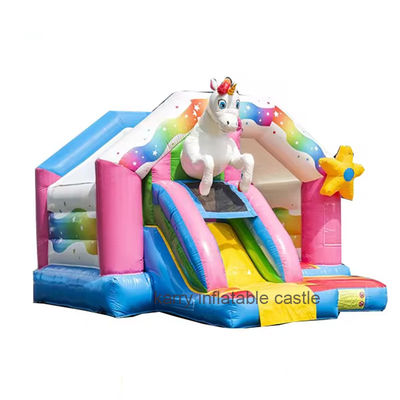 ExquisitelyOutdoor Playground Kids Slide Bouncer inflável com Blower