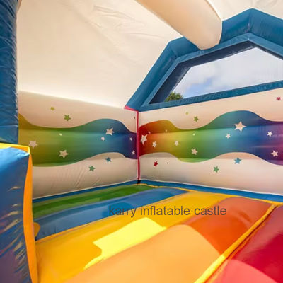 ExquisitelyOutdoor Playground Kids Slide Bouncer inflável com Blower