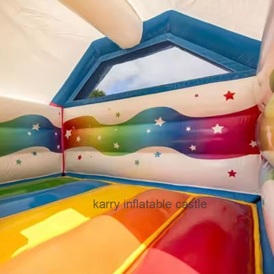 ExquisitelyOutdoor Playground Kids Slide Bouncer inflável com Blower