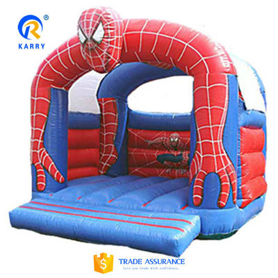 PVC cor personalizada Homem-Aranha Castelo saltável para crianças inflável jogos esportivos ao ar livre