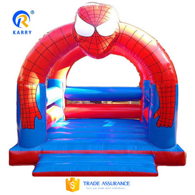 PVC cor personalizada Homem-Aranha Castelo saltável para crianças inflável jogos esportivos ao ar livre
