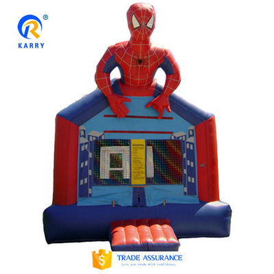 PVC cor personalizada Homem-Aranha Castelo saltável para crianças inflável jogos esportivos ao ar livre