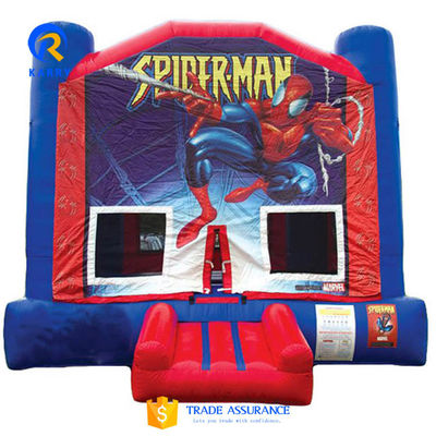 PVC cor personalizada Homem-Aranha Castelo saltável para crianças inflável jogos esportivos ao ar livre