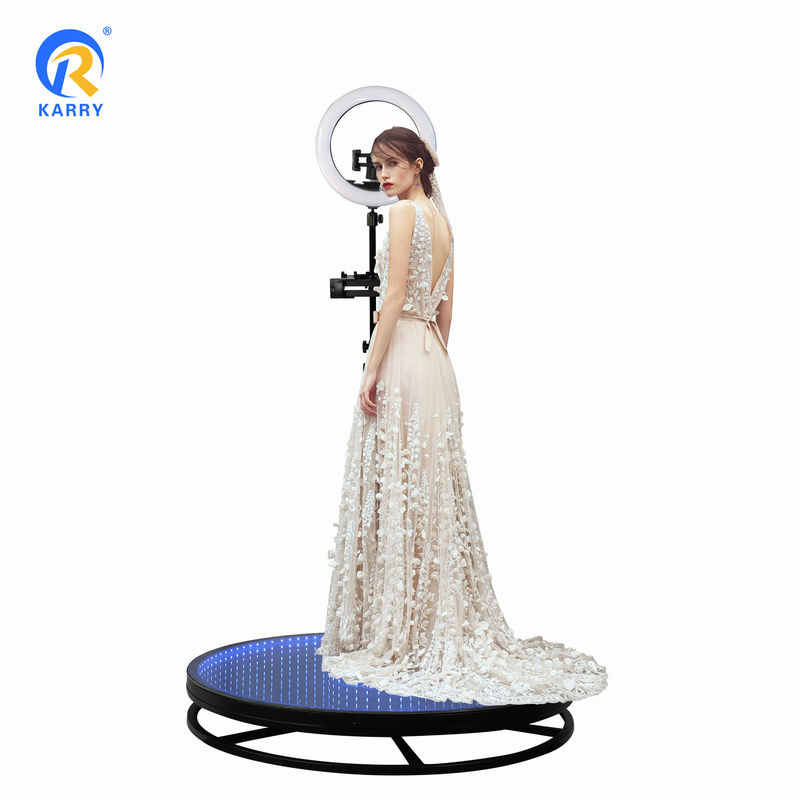 360 Video Photobooth Automático Com Led Magic Mirror Ipad para Evento de Casamento Popular ao Vivo