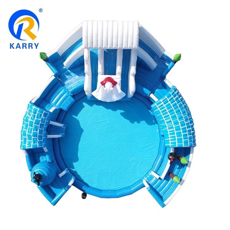 Blower incluído Urso Polar Parque aquático inflável 15x15m Ideal para atividades de verão