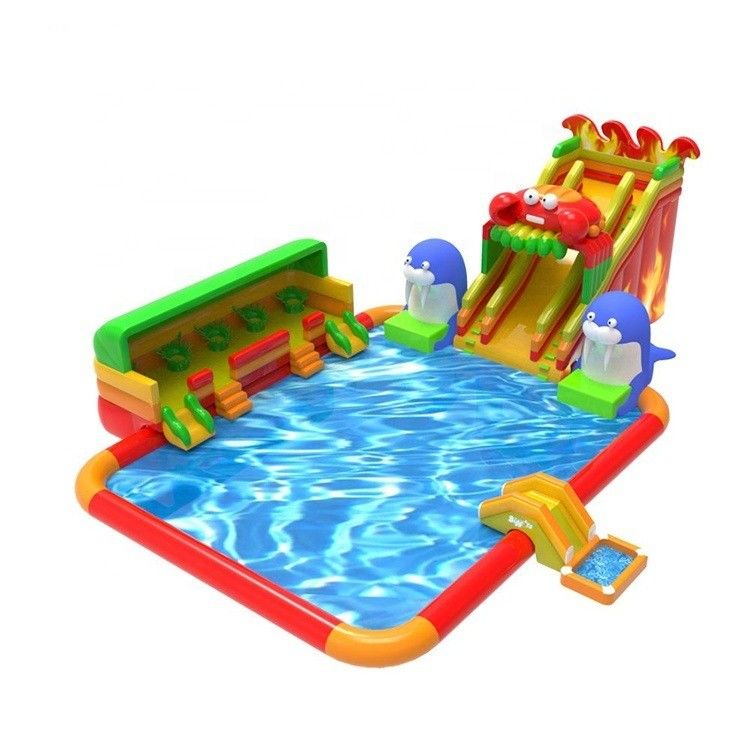 Jogos infláveis de parque aquático para crianças Opções de cores personalizadas para uma aventura personalizada