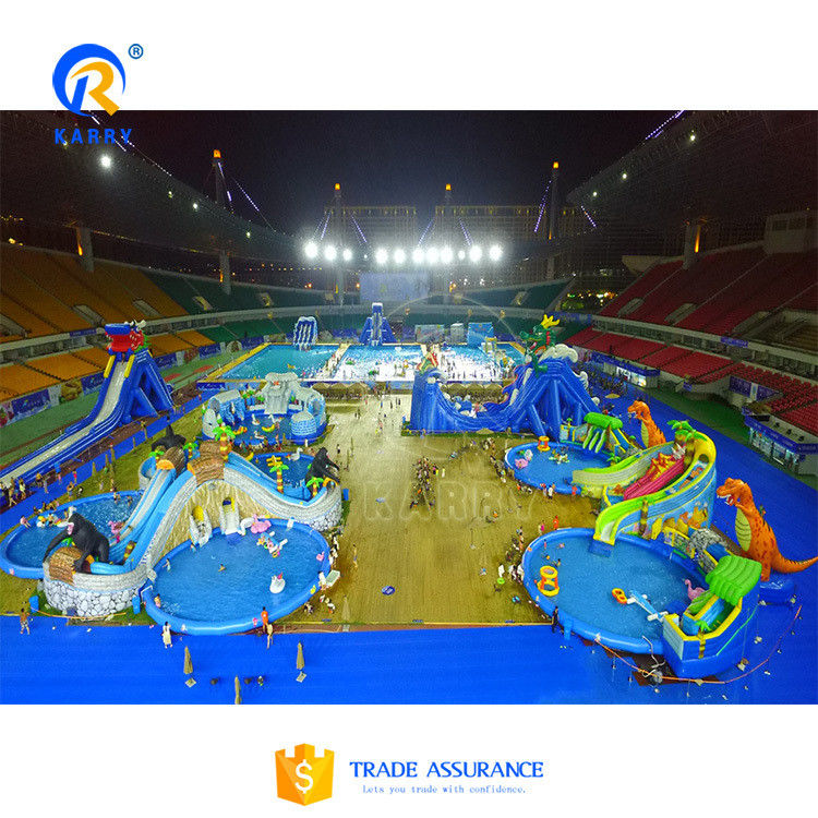 Fun inflável parque aquático para crianças e adultos 5-10 Passageiros CE Blower Reparação Acessórios