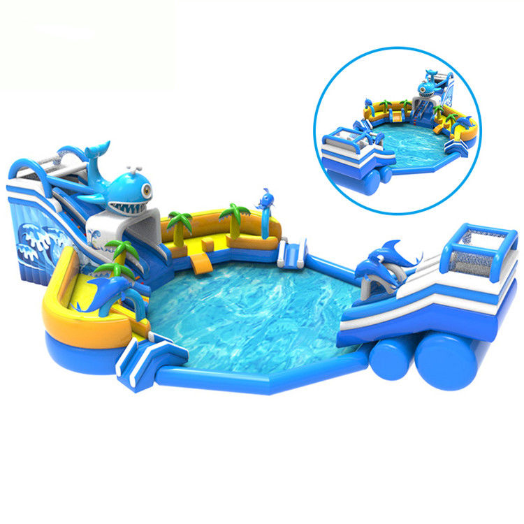 Piscina de tamanho grande Combo inflável piscina redonda parque aquático para crianças diversão