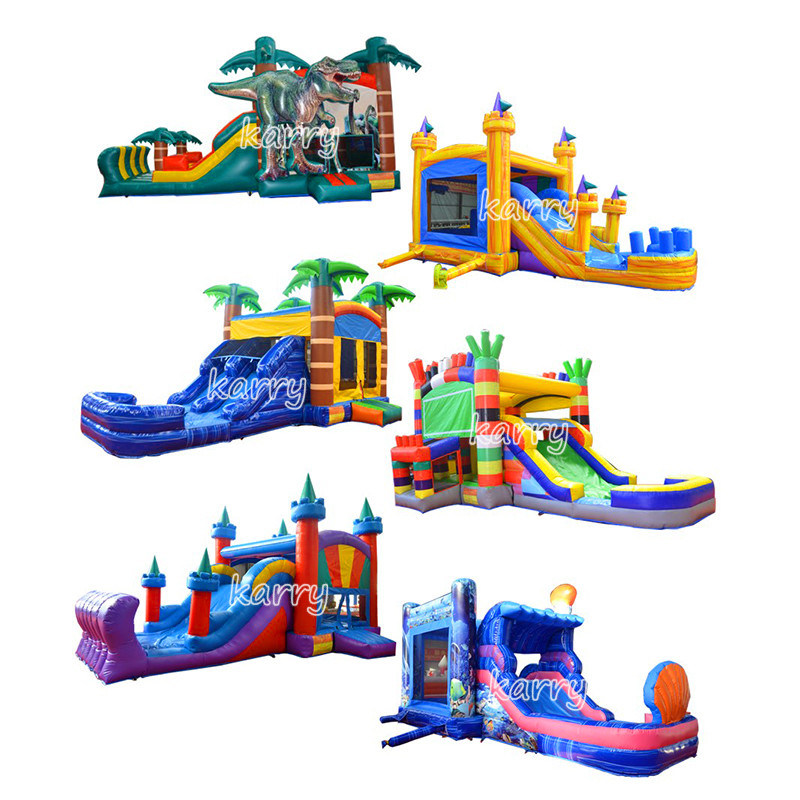 Coleção comercial de castelo inflável com kits de reparo de sopradores e logotipo personalizado