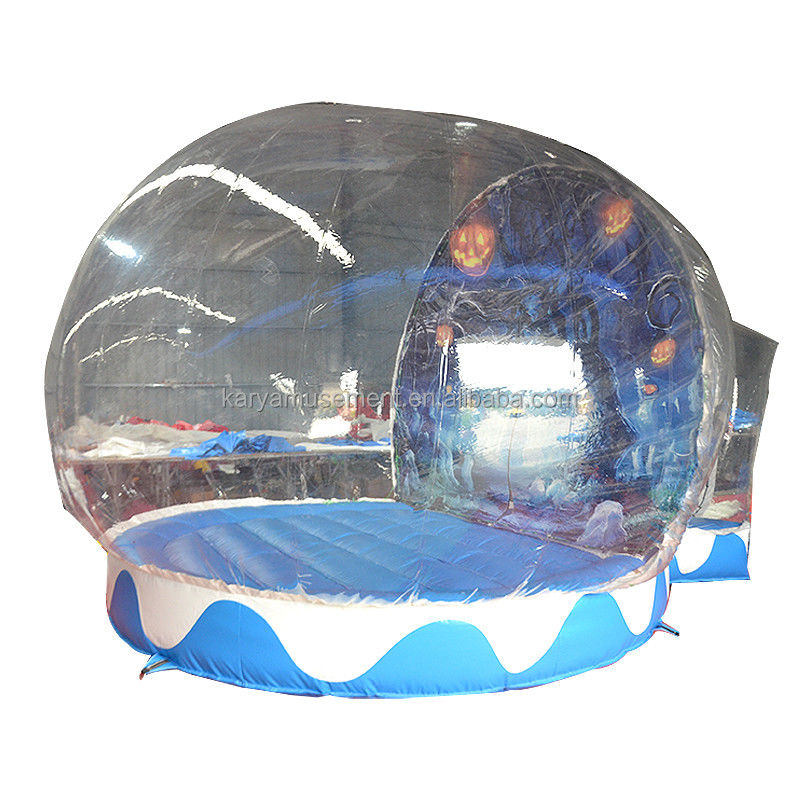 Tenda de globo de neve portátil de Halloween Balão inflável transparente para crianças