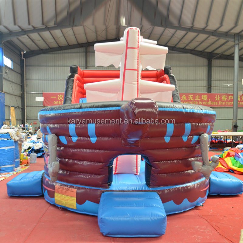 Slide de barco pirata inflável comercial Slide de água para diversão 8.6x4m ou tamanho personalizado