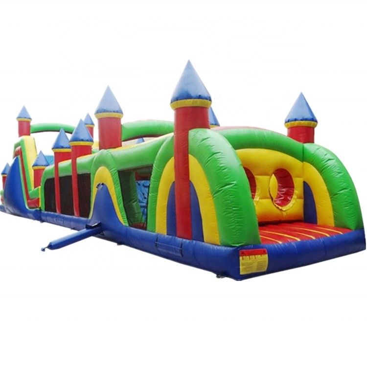 Portátil 68ft inflável Jumping Bouncer Castelo Obstáculo para crianças e adultos com sopro
