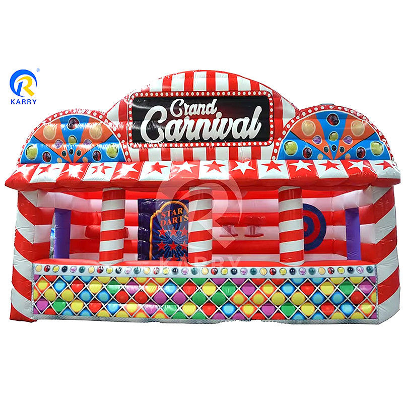 Características PORTABLE Carnaval inflável Booth para parque de diversões Interativo de desporto jogo