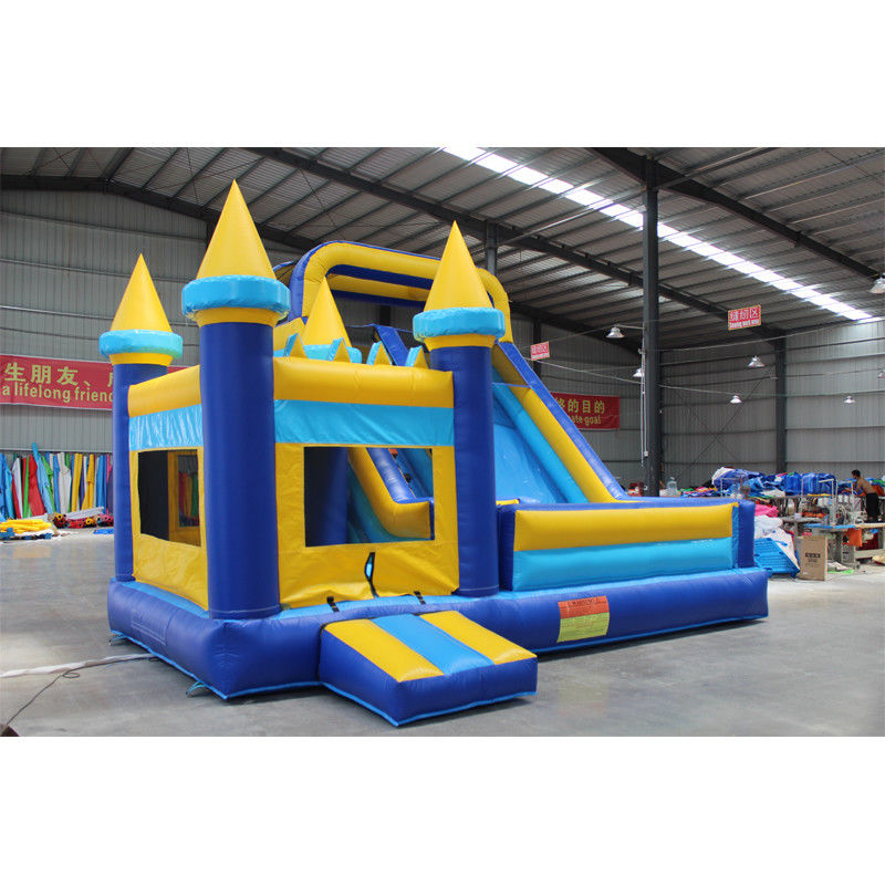 Cor personalizada de salto inflável infantil com sopro e deslizamento de qualidade comercial