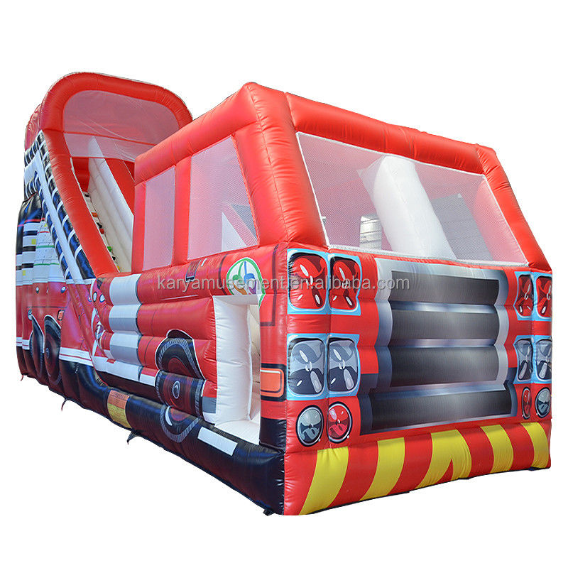 Impressão digital Popular Red Fire Truck Slide seco ou molhado para crianças e adultos