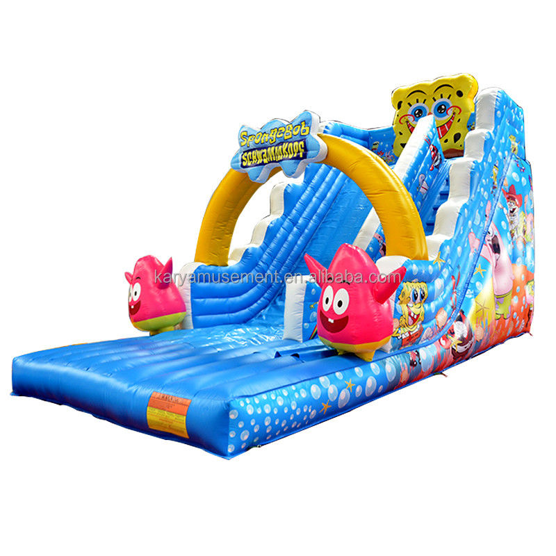 29ft Sponge-Bob Wide Slip n Slide para Crianças N Adultos Indoor PVC Inflável Comercial