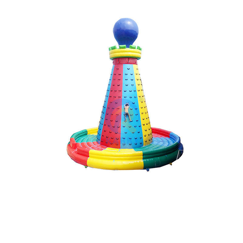 Unisex Outdoor Interactive Sports Games Tower Parede de escalada inflável com sopro