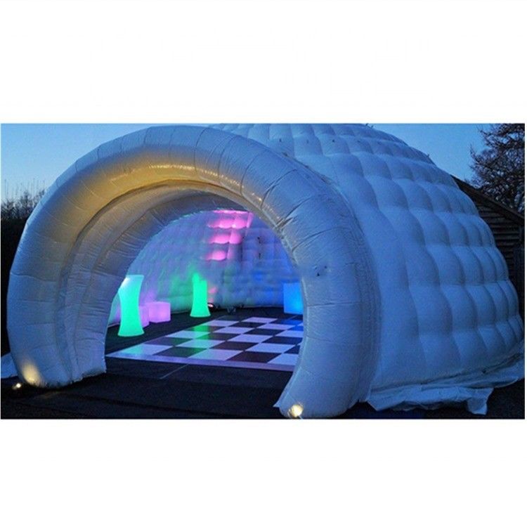 Tenda inflável com luzes LED de tipo PVC com travessia diagonal KR-T20