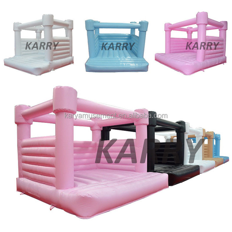 Hot Popular Pequeno White Bounce House com deslizamento e piscina de bola Pit Customize aceito