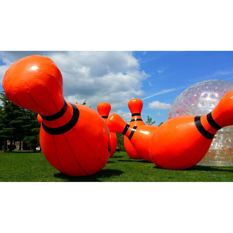 Conjunto de bowling inflável portátil Jumbo PVC Ideal para jogos e eventos esportivos interativos