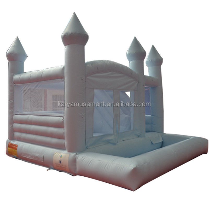 Festa de casamento portátil de cores personalizadas Casa de salto com slide e buraco de bola para crianças