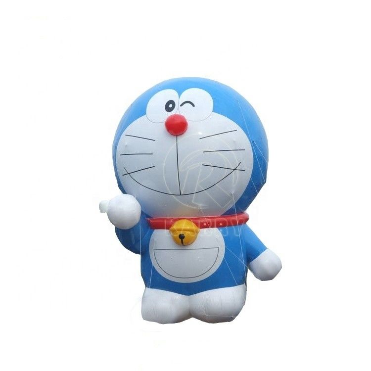 Doraemon inflável colorido personalizado com sopro de ar e acessórios