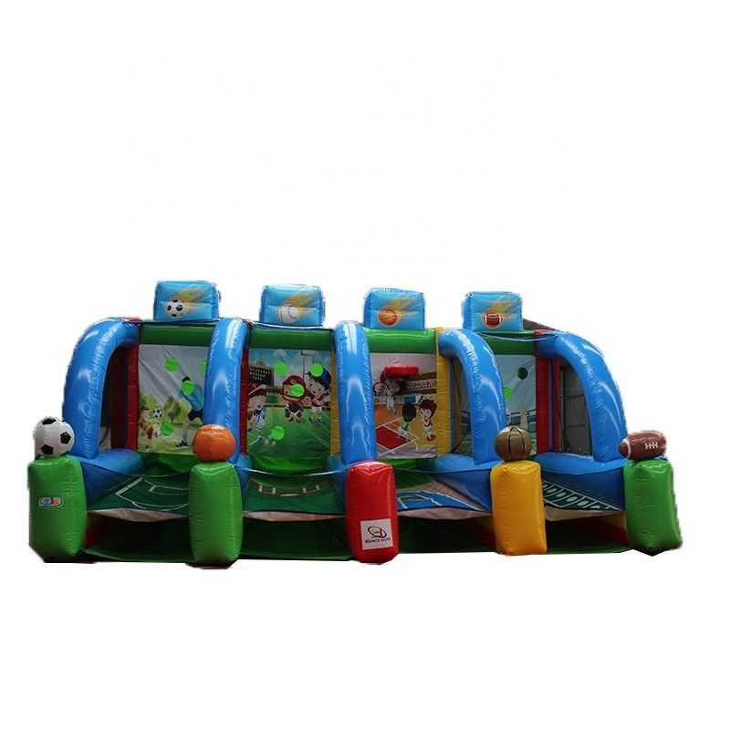 Características PORTABLE Kids 4 em 1 Carnaval inflável Sport Game Inflável Basketball Shooting Game