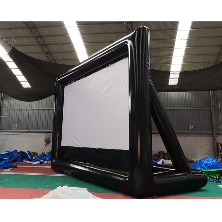 EN71/CE Certificado Super Fun Inflatable Castle Movie Screen para publicidade ao ar livre