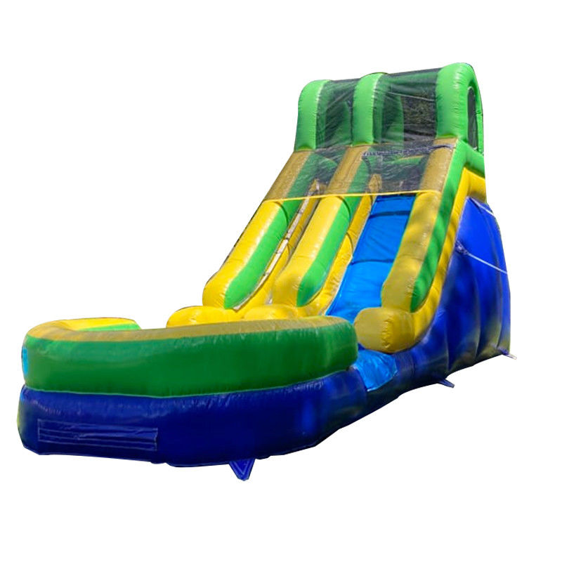 Commercial Seco e Molhado Slide de Água Inflavel de 25ft com Jogos de Água de Verão para Crianças