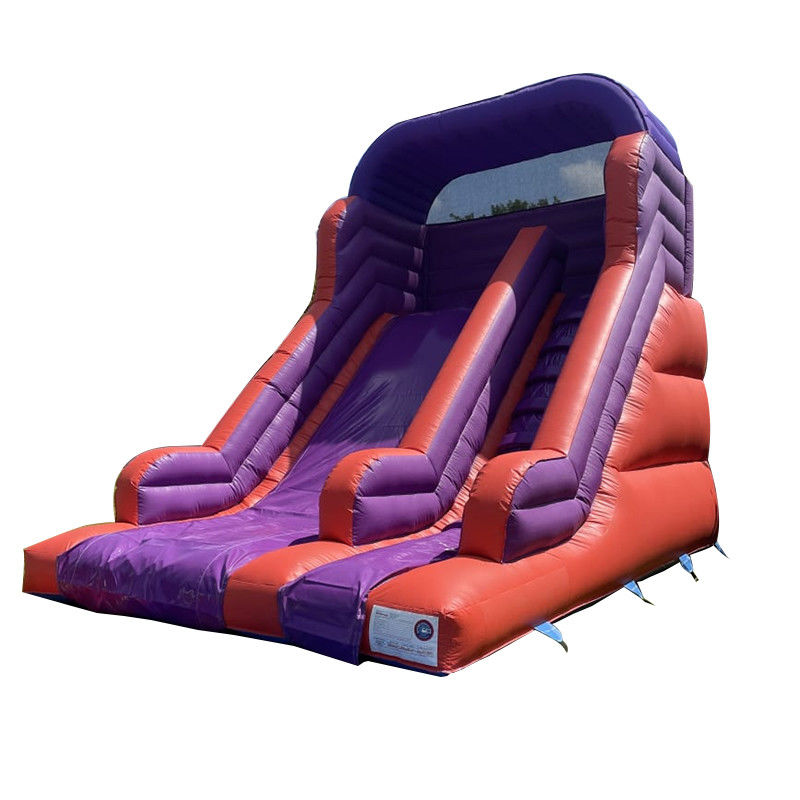 Jardim de salto salto escorrega seca para crianças e adultos Indoor PVC Slide de água roxo