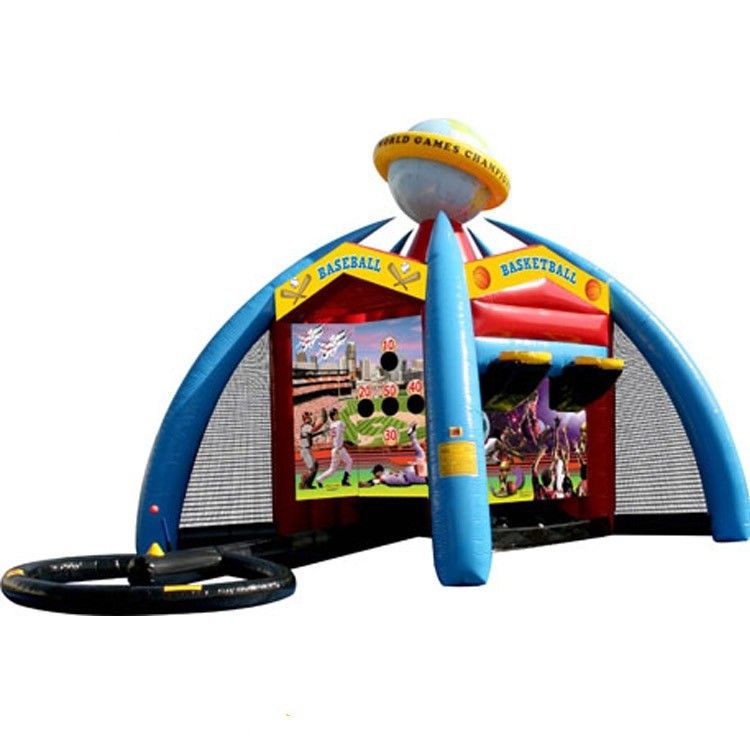 Unisex PORTABLE Carnaval inflável 5 em 1 Jogo Futebol/Basquetebol Desportos interativos