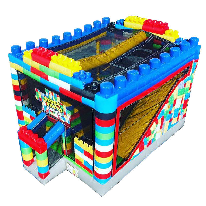 Entretenimento interior e exterior Blocos de construção de PVC Castelo de salto inflável para festa