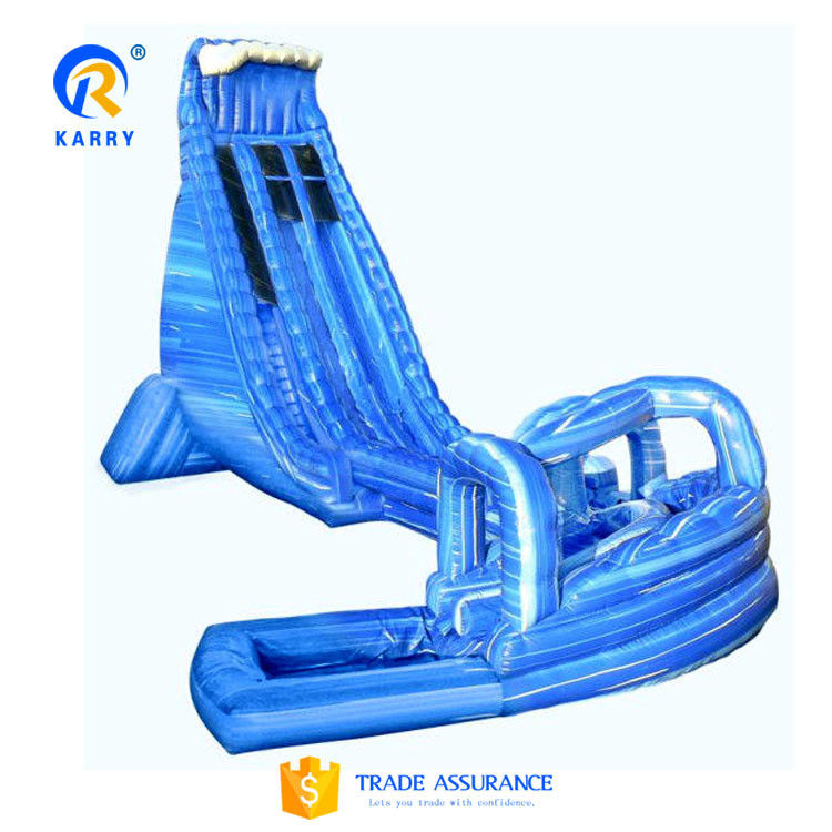 Logotipo personalizado Impresso Grande Slide Longo Combo de Slide de piscina inflável para Combo de diversão ao ar livre