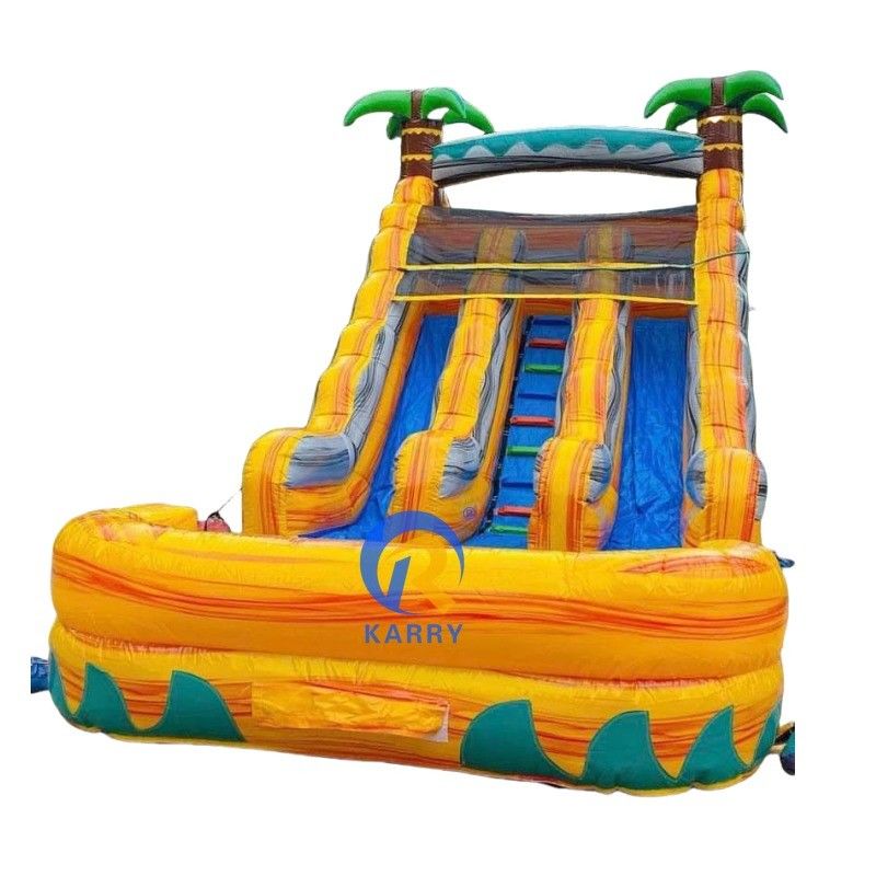 Item Personalizado Cor Inflavel Bouncer Slide com piscina Slide de água de grau comercial