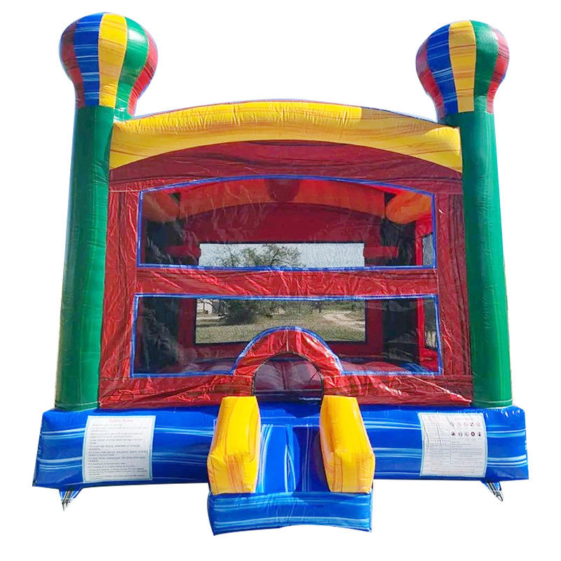 CE/EN71/EN14960 Certificado Arco-íris inflável Balão de ar quente Casa de salto Castelo para crianças