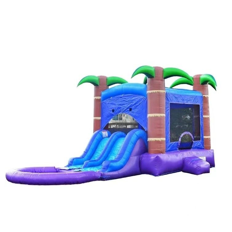 Slide de água inflável de PVC com gancho de basquete para crianças e adultos Faixa etária 5-7 anos