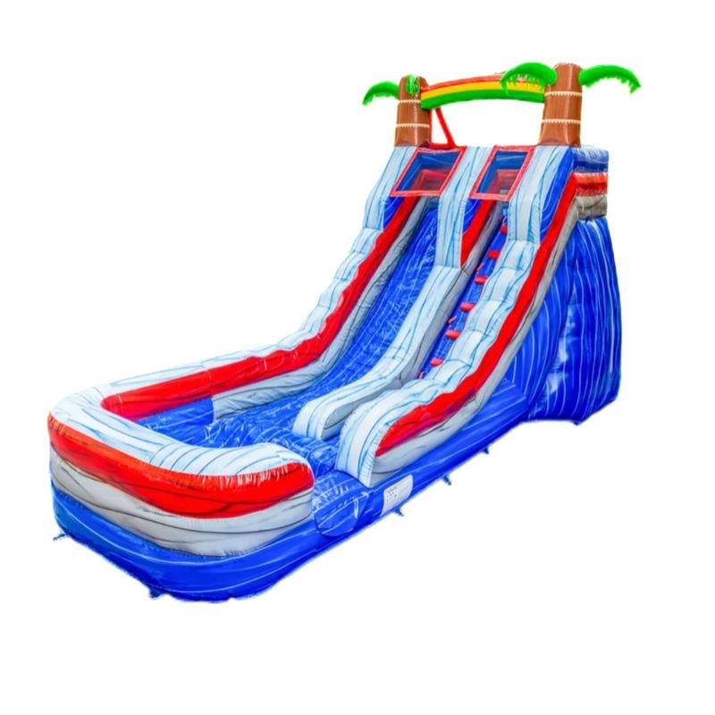 Tamanho personalizado Slide de salto inflável Slide de ar seco e de água para aventuras ao ar livre