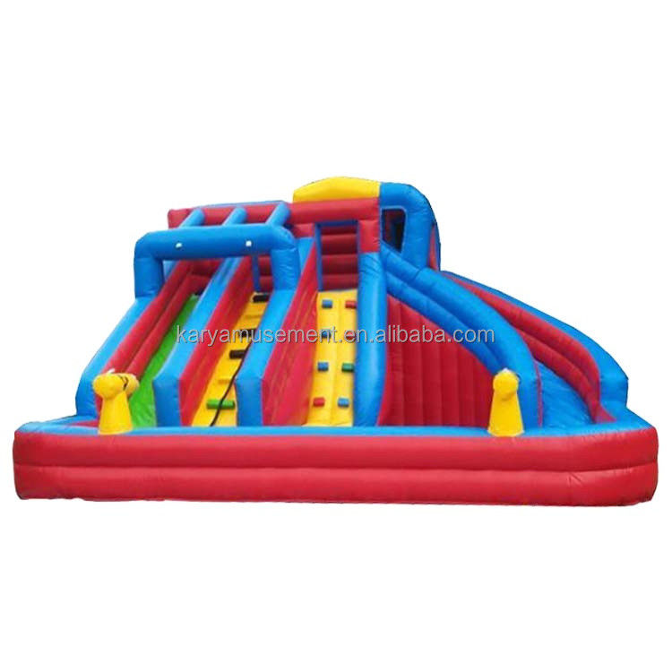 Verão Grande Piscina Slide Inflável Castelo Para Crianças Outdoor Piscina Jogo de Escalada
