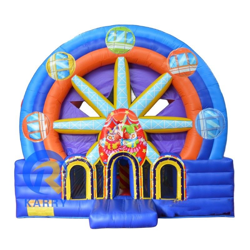 Jogos de salto portáteis para crianças Joguete Ferris Wheel Castelo inflável para brincar ao ar livre