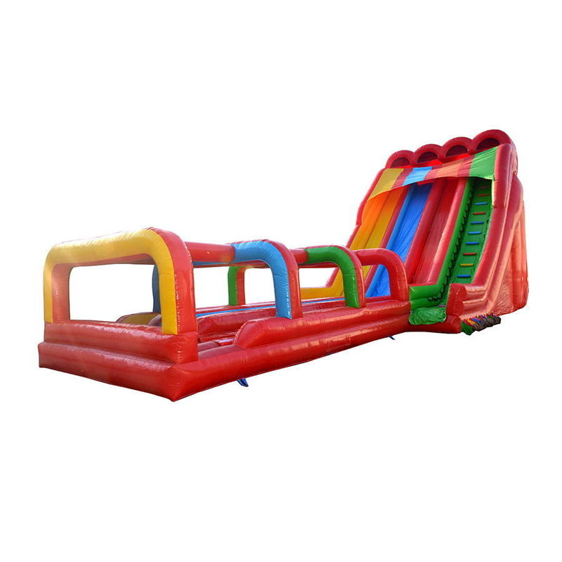 Verão Must-Have Slide de água inflável multicolor com piscina e zip line OEM aceitável