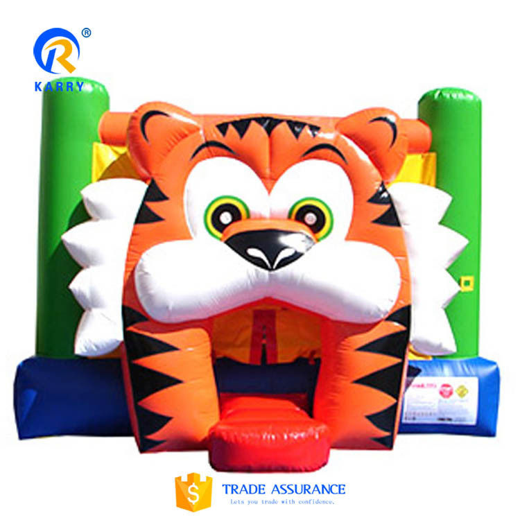 Castelo de cor personalizado Slide Combo Bouncy House inflável Castelo de tigre